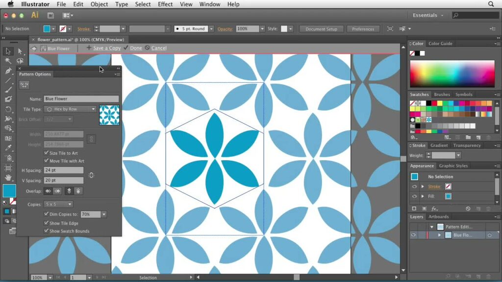 adobe-illustrator-course-adobe-illustrator-pattern-tool