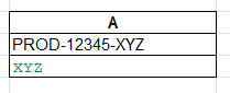 LEFT RIGHT and MID functions in Excel