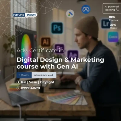Advanced Certificate in Digital Design & Marketing course with Gen AI