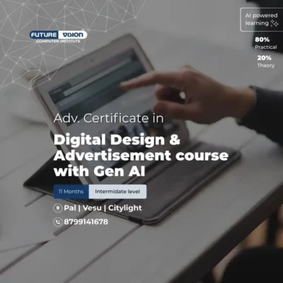 Advanced Certificate in Digital Design & Advertisement course with Gen AI