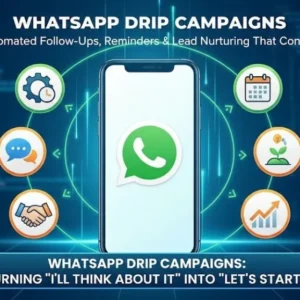 WhatsApp Drip Campaigns — Automated Follow-Ups, Reminders & Lead Nurturing That Convert